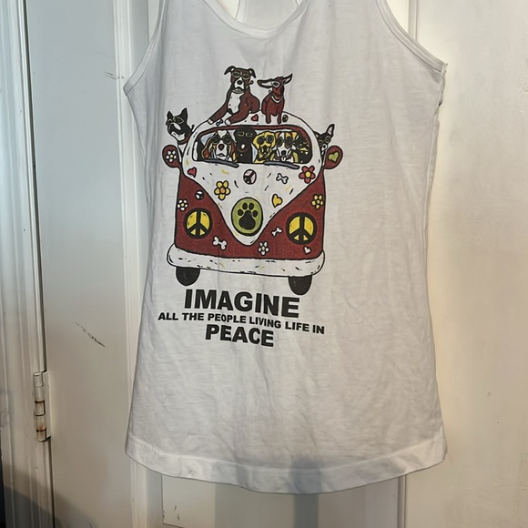 IDEAL T by Next Level size Small white tank top. LIKE NEW - Picture 3 of 4